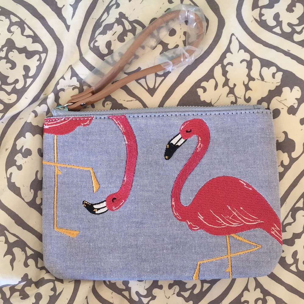Flamingo wristlet